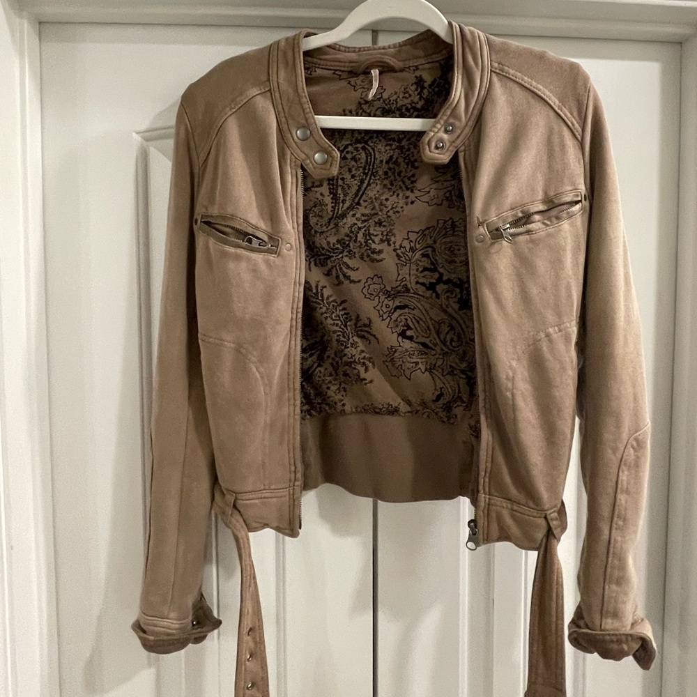 Free People Distressed Jacket